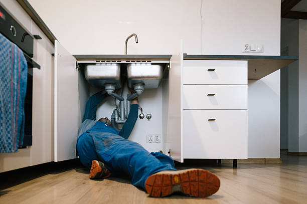 Professional Plumbing technician working in Fort Lee, VA